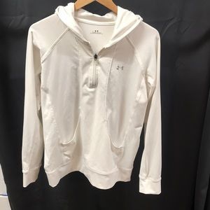 White Under Armour Quarter Zip